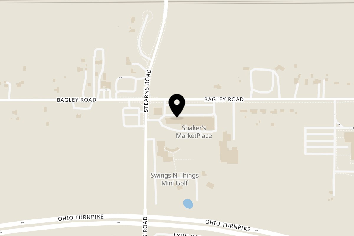 Map showing the location of Yalla Shawarma on 27093 Bagley Rd Suite 2 in Olmsted Falls